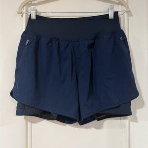 Bikewa Navy Blue Women's Athletic Shorts